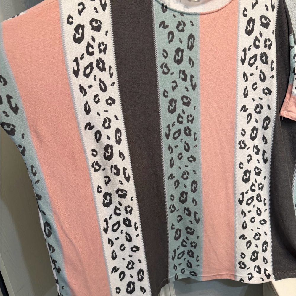 ODDY Women's Colorful Striped Sweater - Pink, Gray, Blue